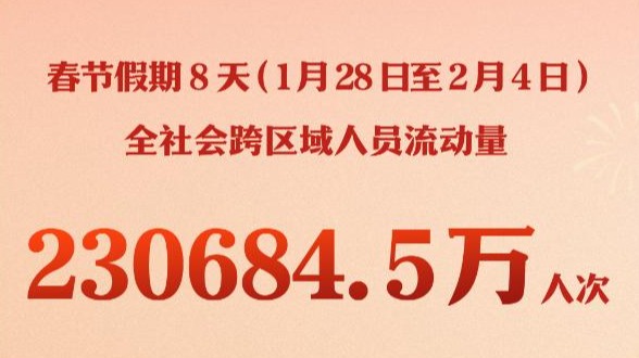 2025年春节假期交通出行超23亿人次